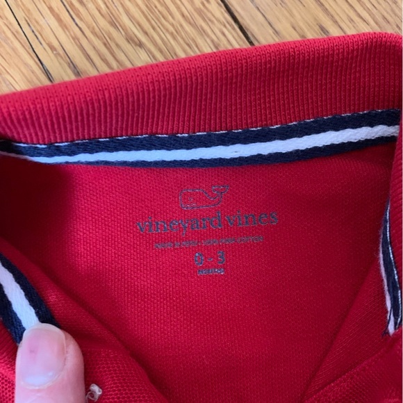 Vineyard Vines Red Polo One Piece Size 0-3 Mths - Picture 2 of 3